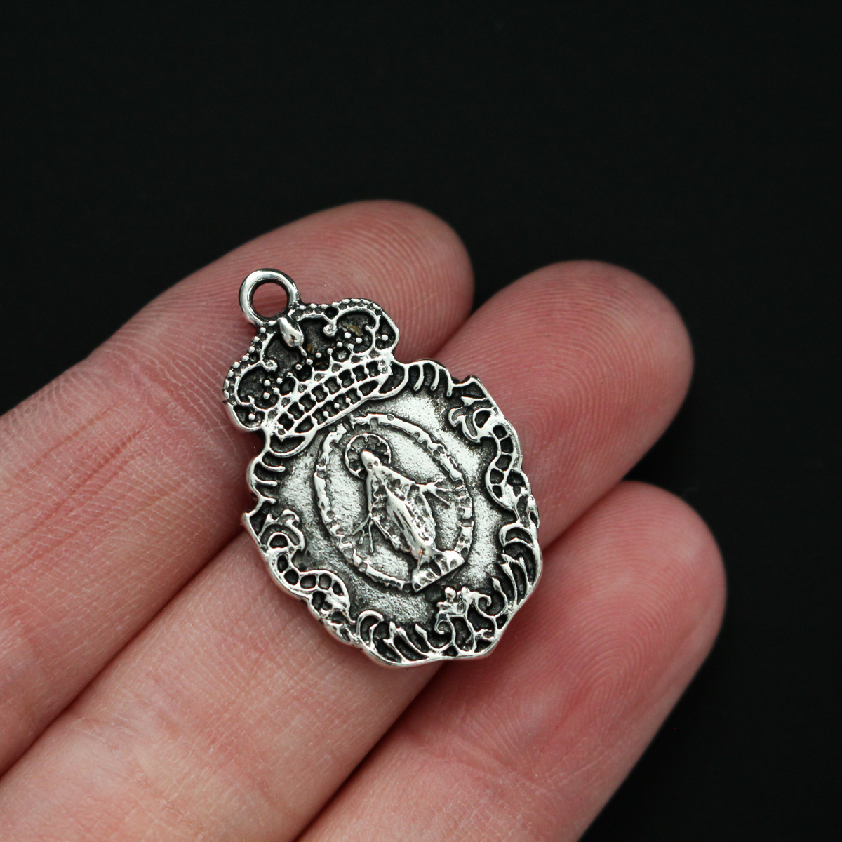 Our Lady of Grace Devotional Crown Pendant