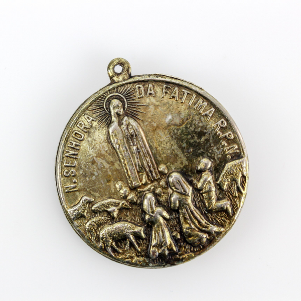 vintage portuguese fatima medal