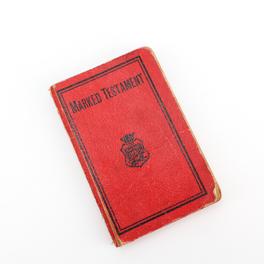 Vintage New Testament Bible with Marked Verses - Printed in Liverpool 1931