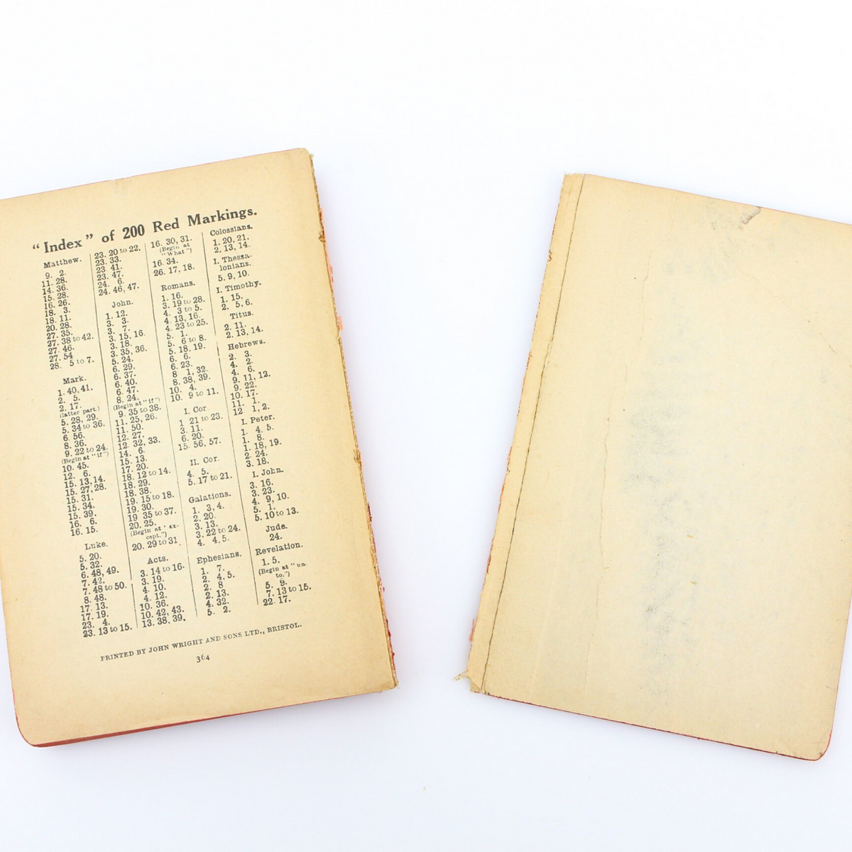 Vintage New Testament Bible with Marked Verses - Printed in Liverpool 1931