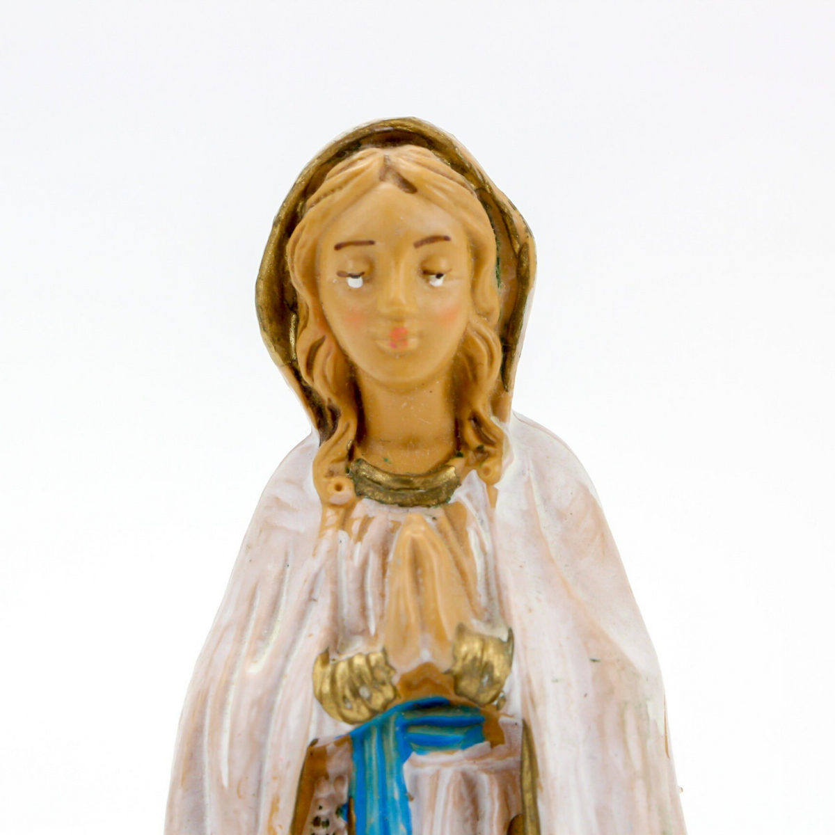 Vintage Our Lady of the Rosary Statue Made in Italy