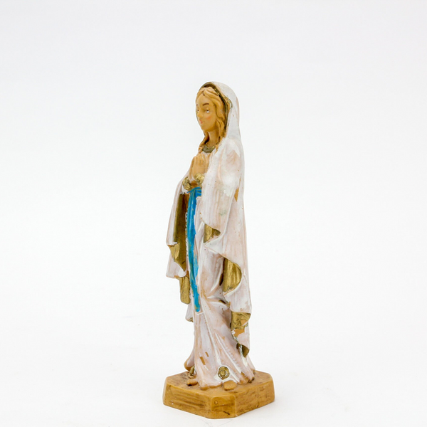 Vintage Our Lady of the Rosary Statue Made in Italy