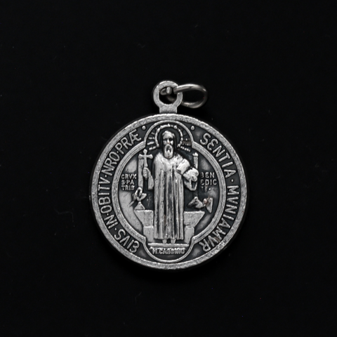 Saint Benedict round medal protection amulet