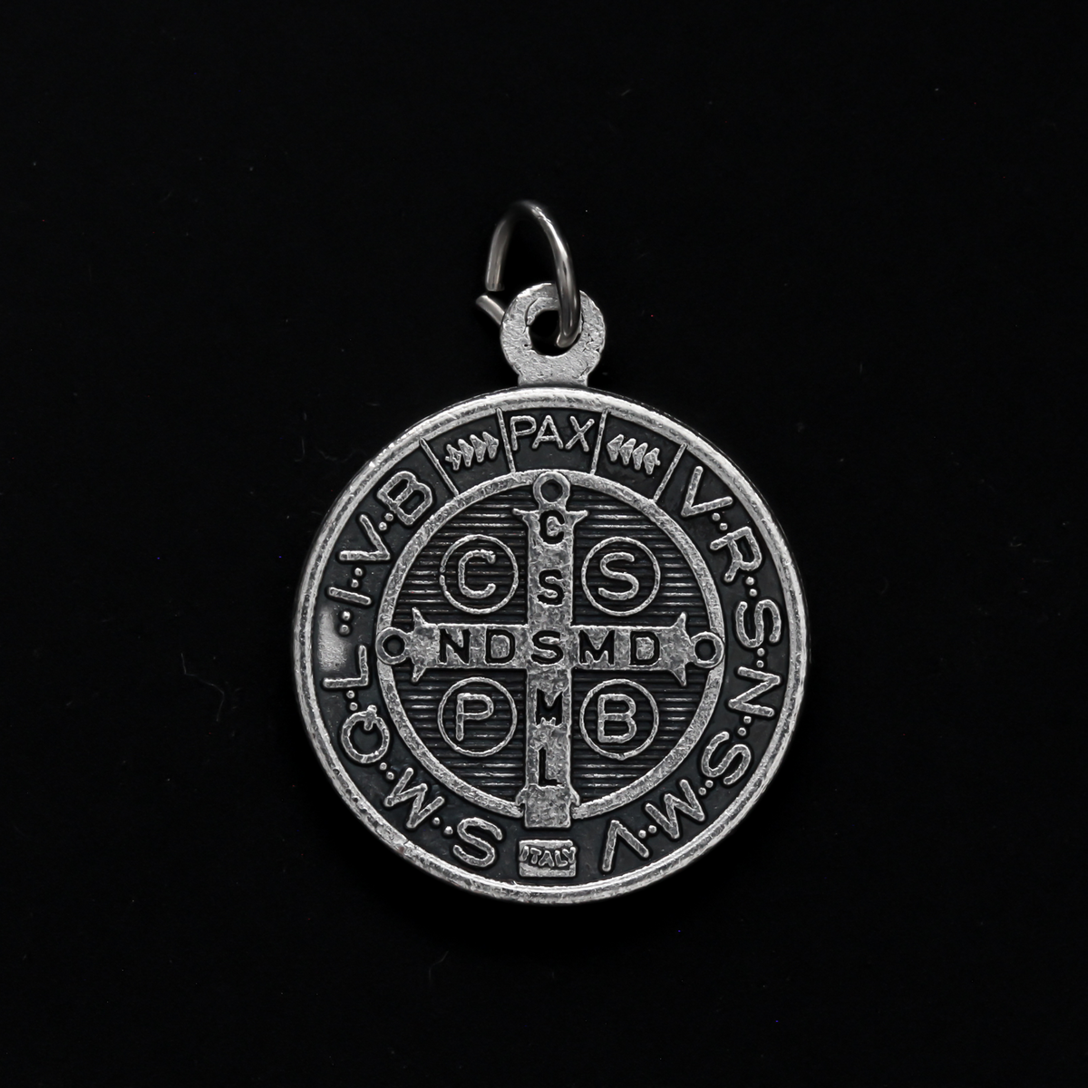 Saint Benedict round medal protection amulet
