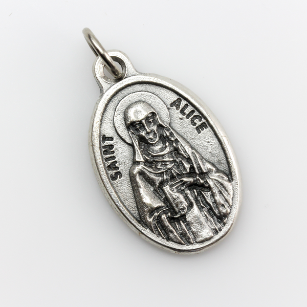 Saint Alice of Schaerbeek Medal - Patron of the Blind and Paralyzed