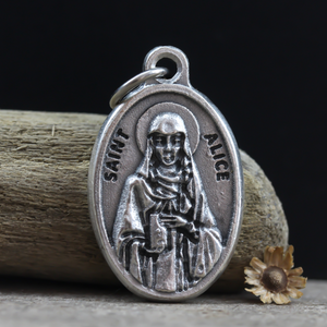 saint alice religious medal made in italy