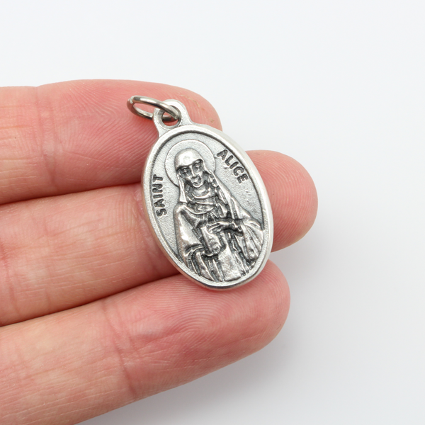 Saint Alice of Schaerbeek Medal - Patron of the Blind and Paralyzed