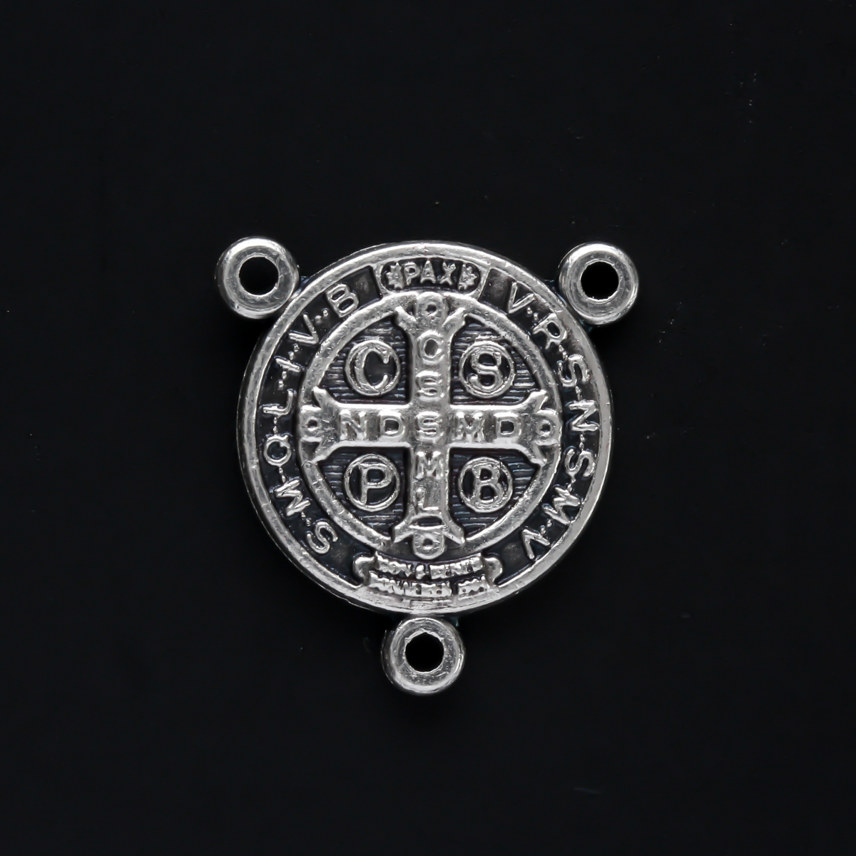 Saint Benedict Rosary Centerpiece 3/4" in Diameter - Made in Italy
