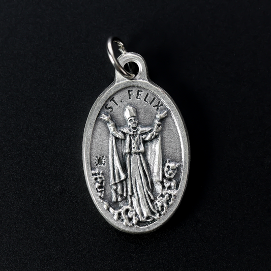 saint felix and saint theodore double sided italian medal