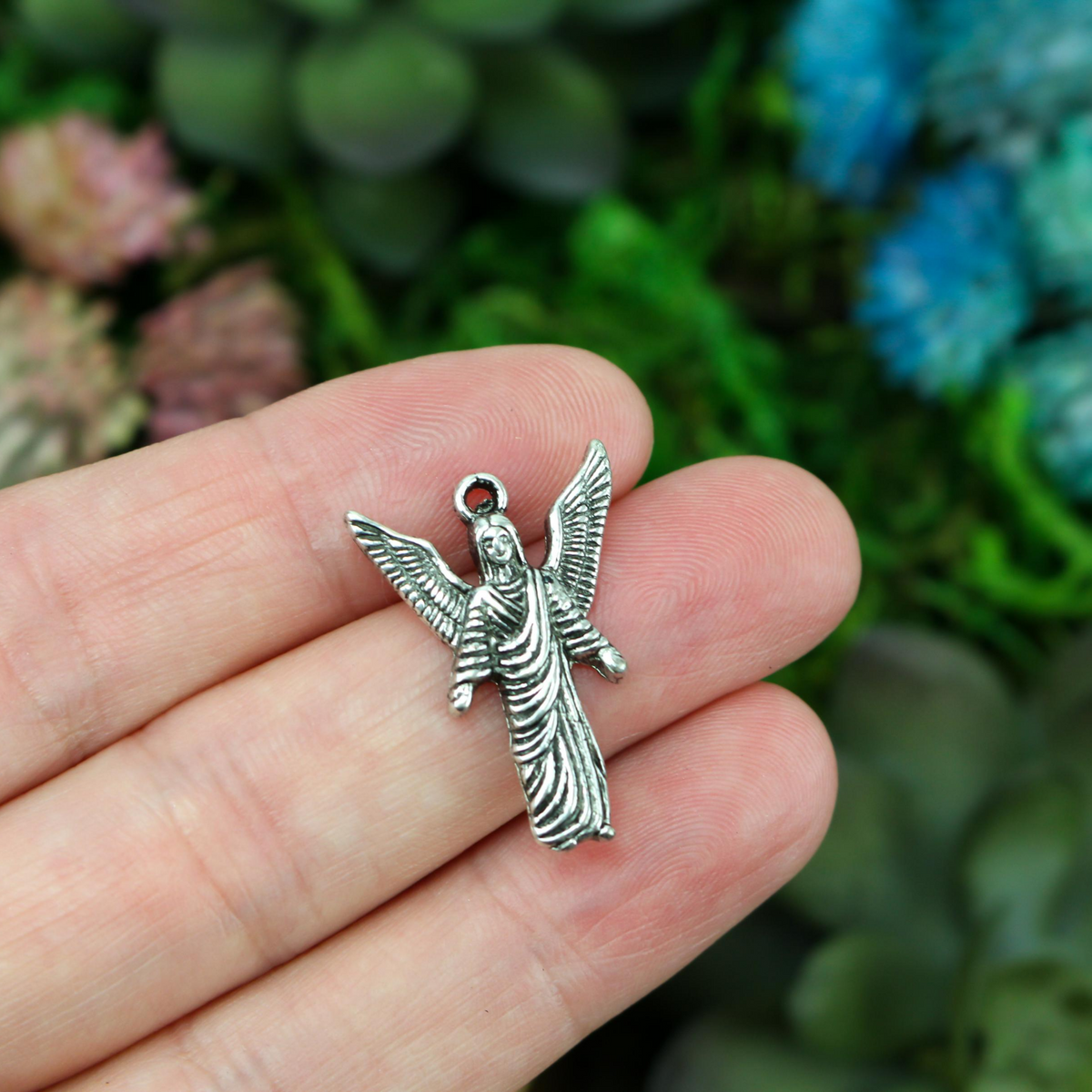 saint gabriel figure shaped charm