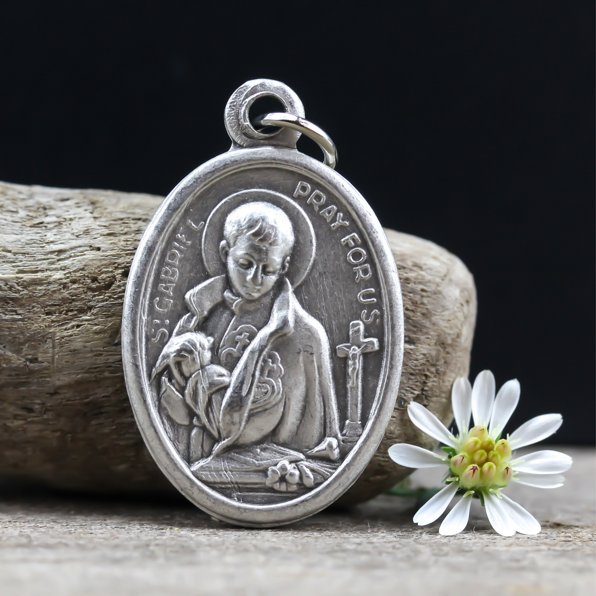 saint gabriel possenti of our lady of sorrows religious medal made in italy