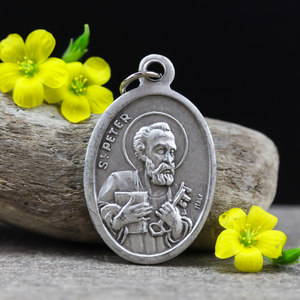 saint peter and saint paul dual religious medal
