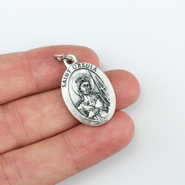 Saint Ursula Medal - Patron of Orphans, Schoolgirls, Invoked Against the Plague