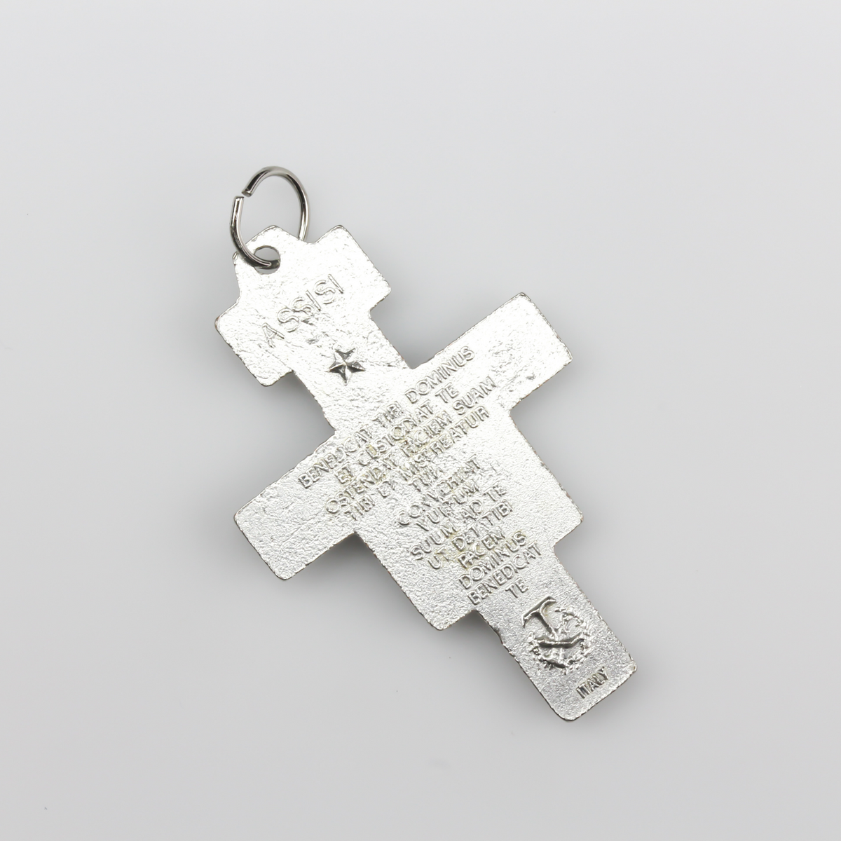 Franciscan Cross - San Damiano Cross Pendant - St Francis of Assisi Cross 1-7/8" long Made in Italy