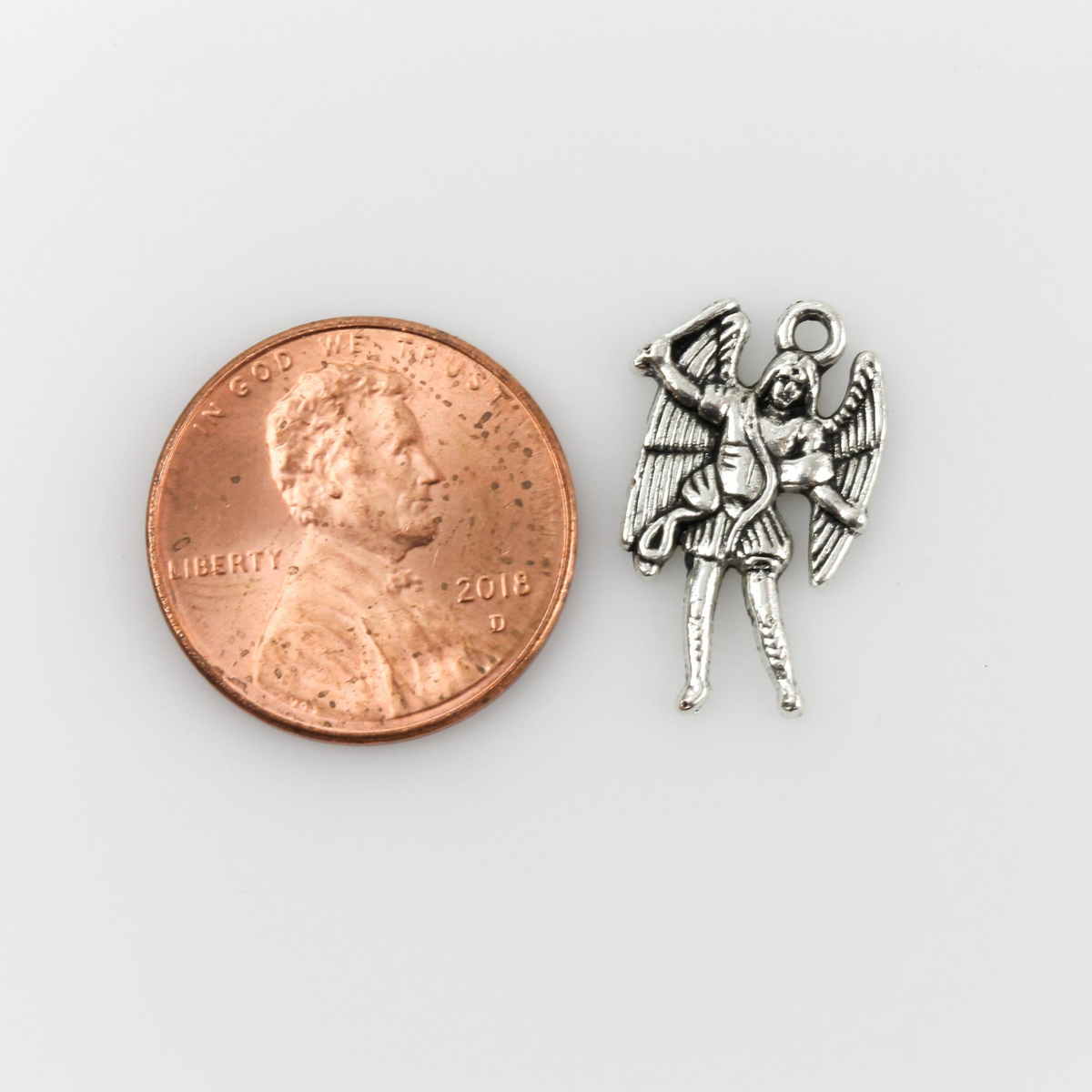 Archangel Michael Charms - San Miguel Patron Saint of Police Officers, First Responders 10pcs