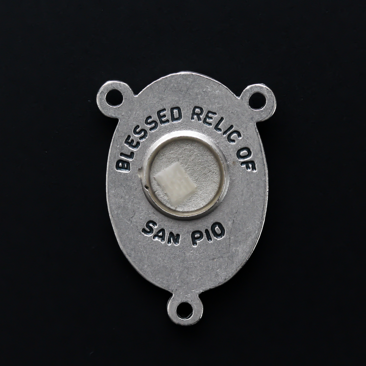 Blessed Relic of Saint Padre Pio Rosary Centerpiece - Pio of Pietrelcina Rosary Making Supplies