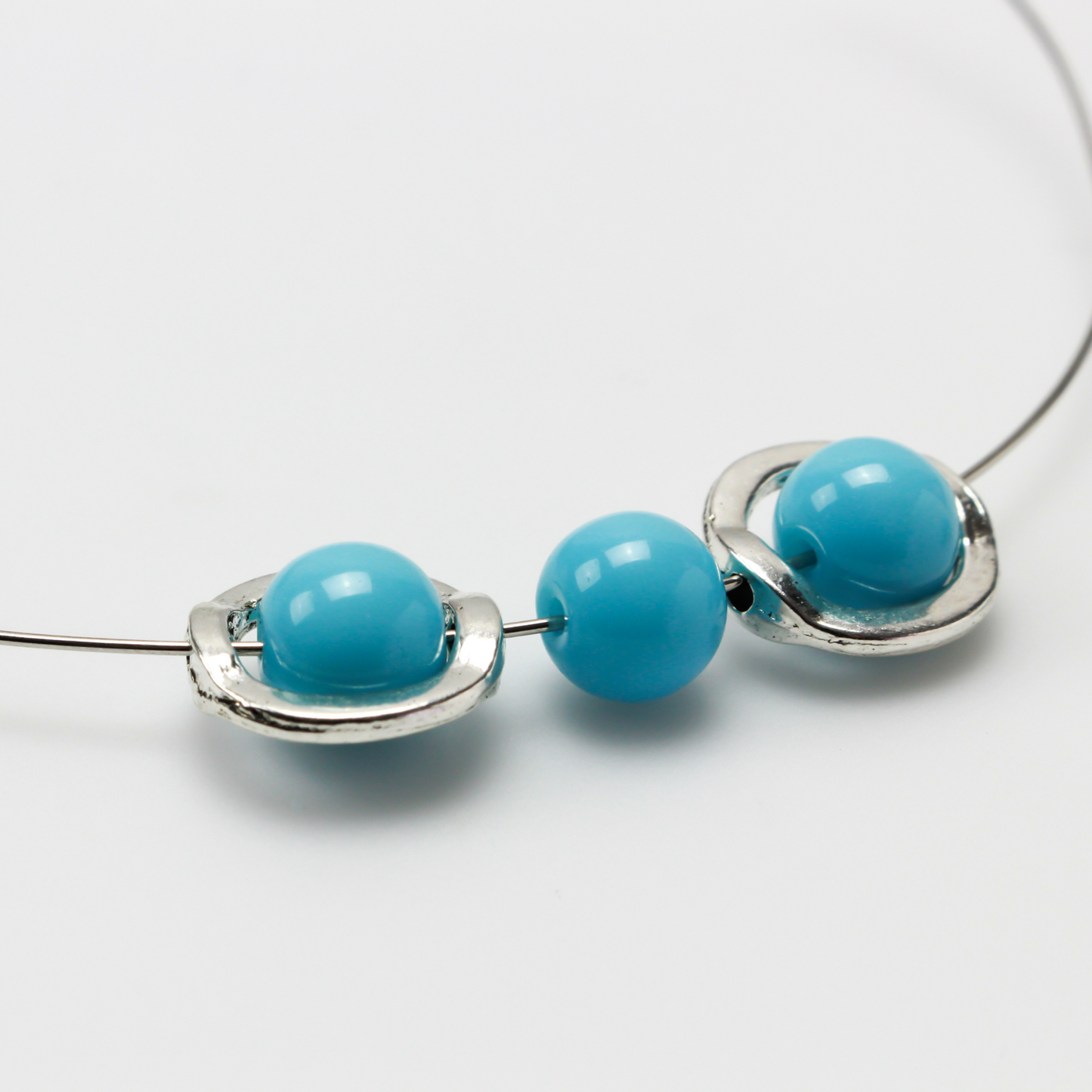 20 Spinning Bead Frames 13mm (fits 8mm beads) Available in Silver, Bronze, and Gold