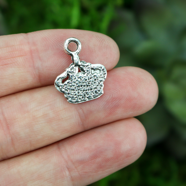 Crown Charms Silver Tone - Symbol of Royalty Mary Queen of Heaven - 25pcs