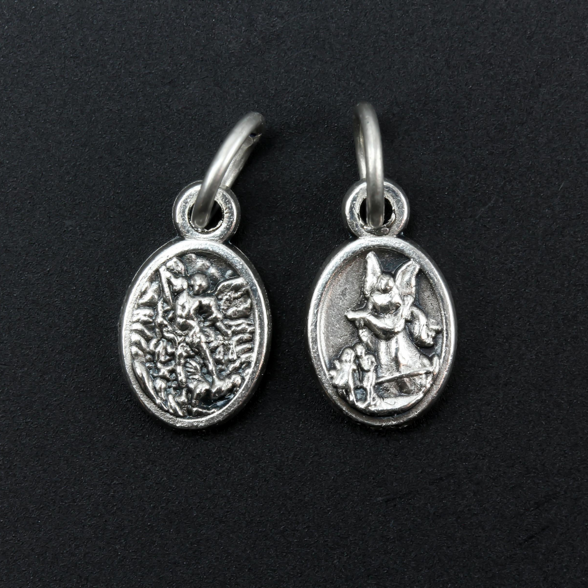 small archangel michael and guardian angel medal