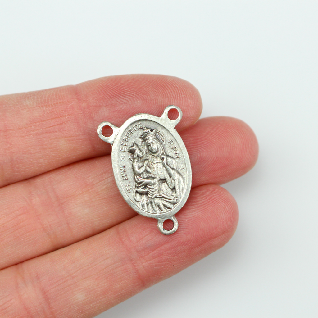 Saint Anne de Beaupre Relic Rosary Centerpiece Small Deevotions