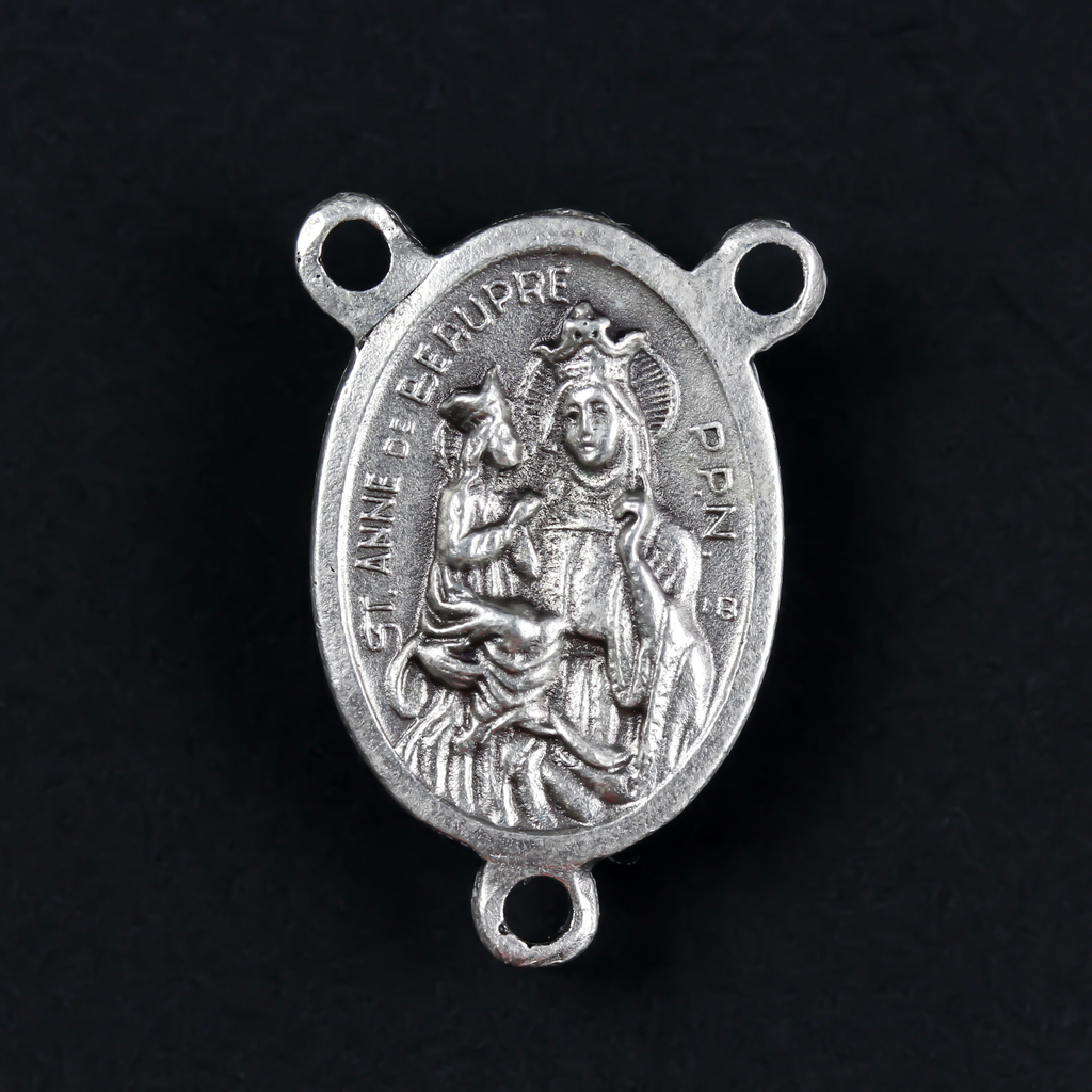 Saint Anne de Beaupre Relic Rosary Centerpiece Small Deevotions