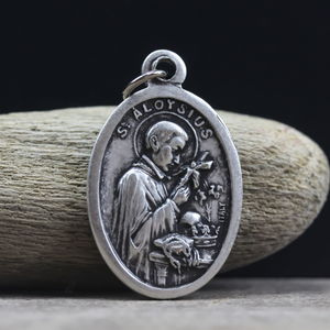 saint aloysius gonzaga medal made in italy