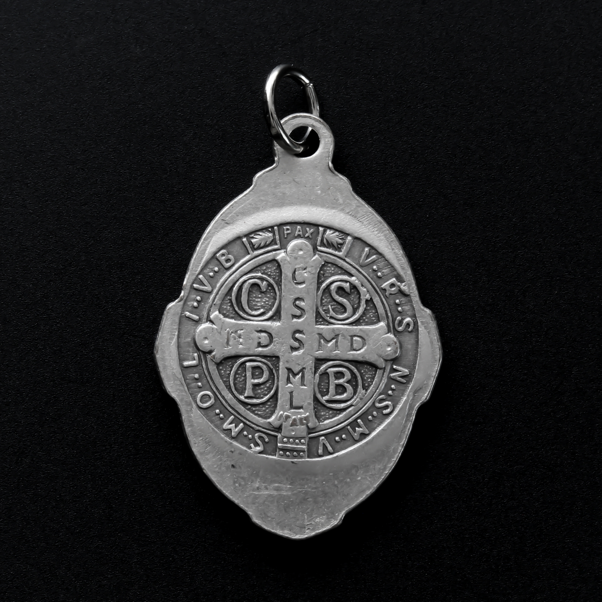Saint Benedict Medal with Deluxe Ornate Border - Protection Against Evil Amulet