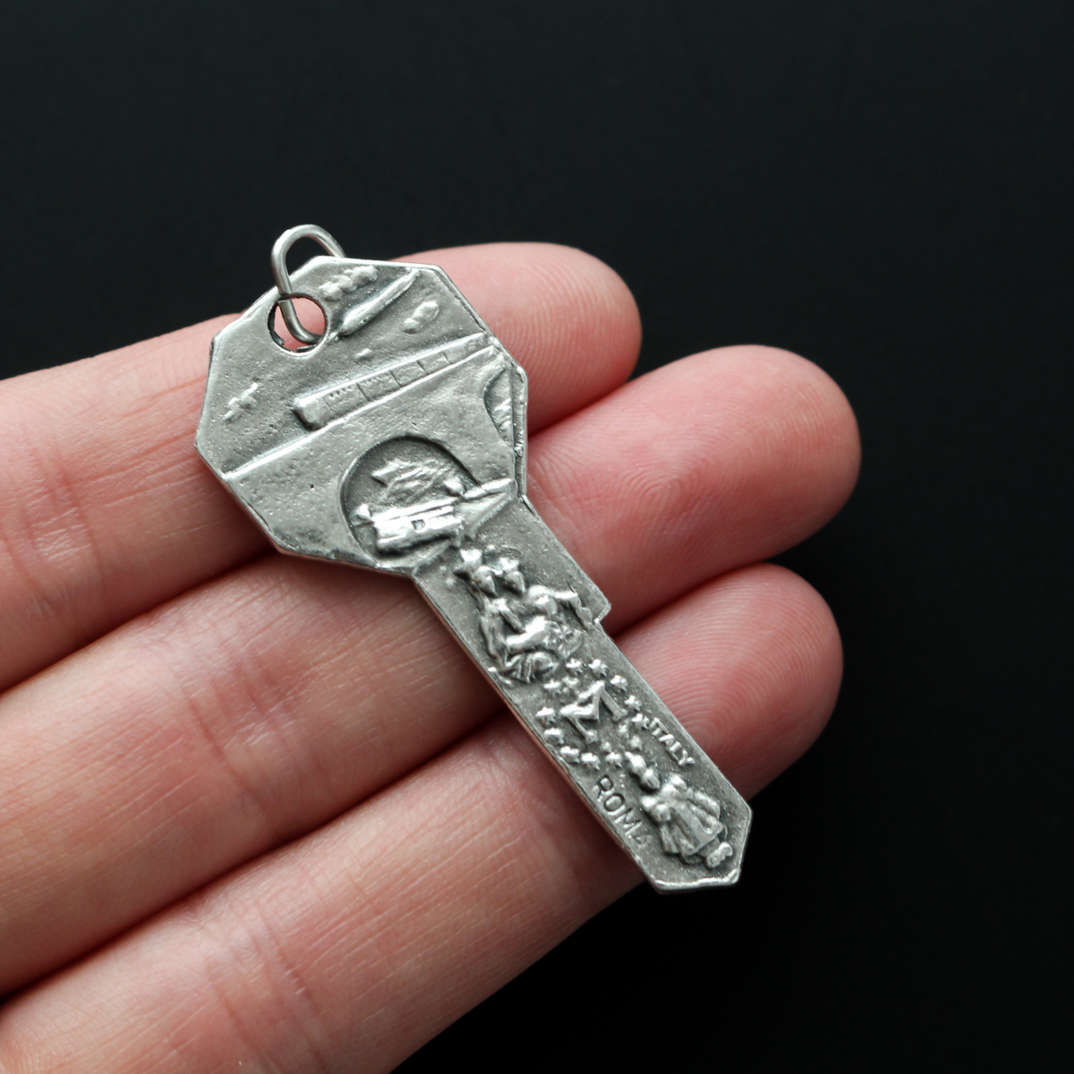 Saint Christopher travel protection key