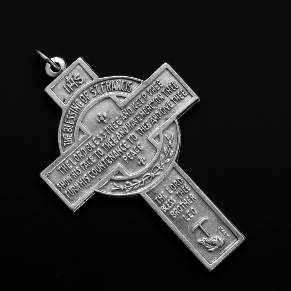 The Blessing of Saint Francis Cross - Portiuncula Mother Church of The Order of St Francis, 2-1/4" Long