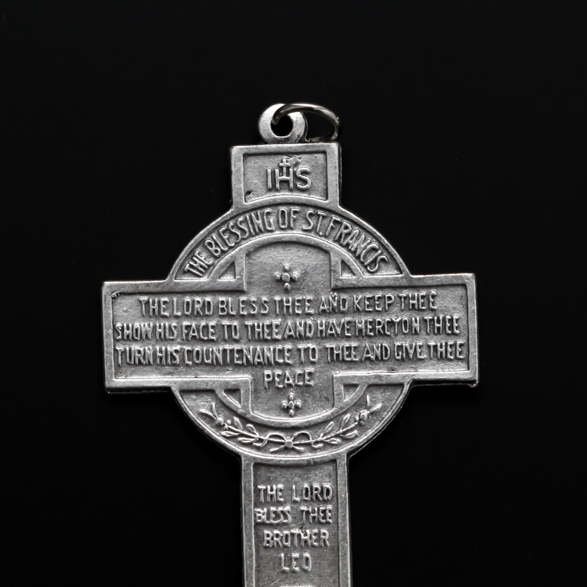 The Blessing of Saint Francis Cross - Portiuncula Mother Church of The Order of St Francis, 2-1/4" Long