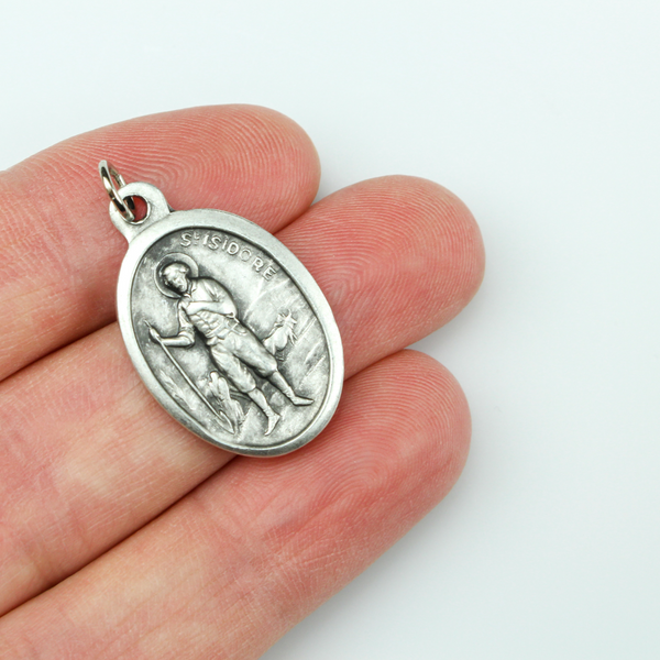 Saint Isidore the Laborer Medal - Patron of Agriculture, Farmers, Farmhand