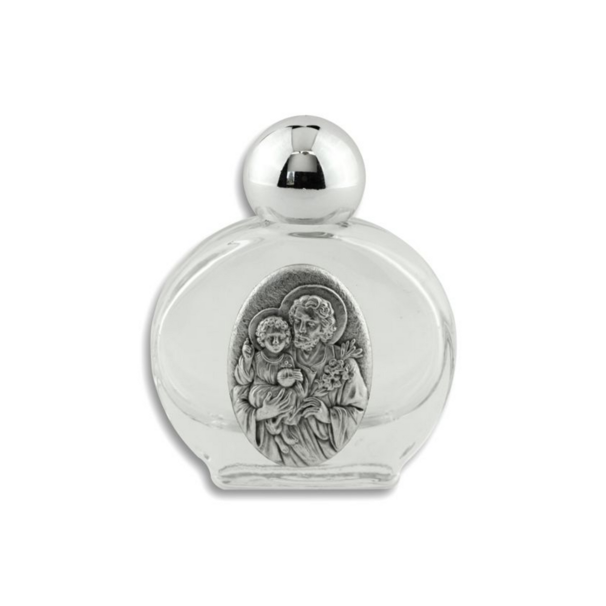 Saint Joseph Glass Holy Water Bottle