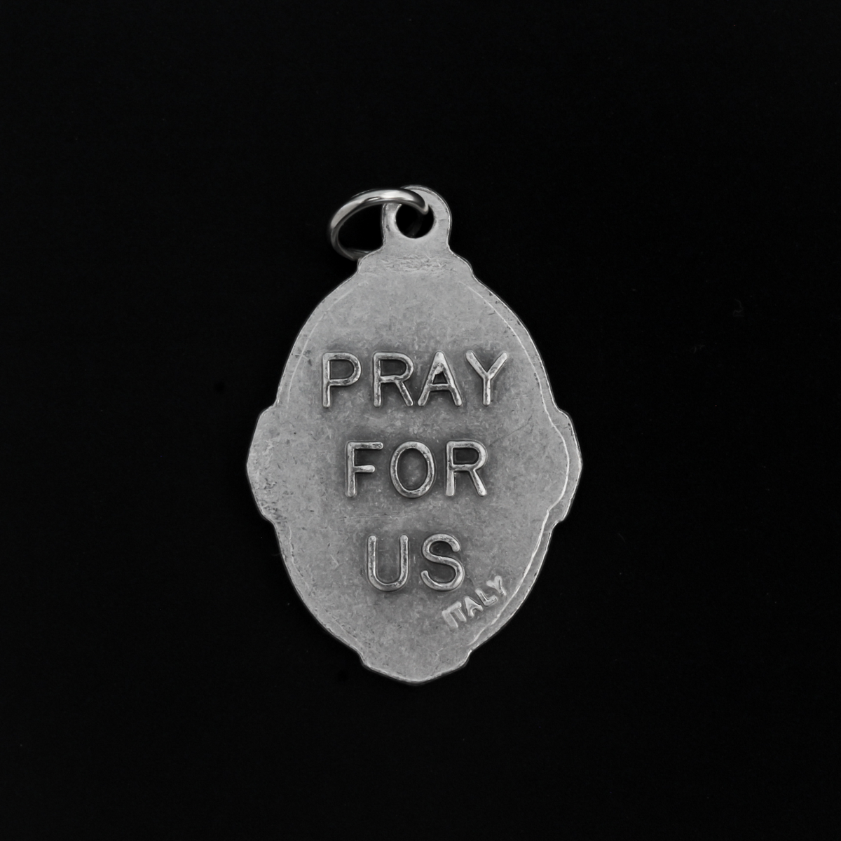 Saint Michael deluxe ornate medal. The front depicts St. Michael, the warrior angel of protection and the reverse is marked "Pray For Us". 