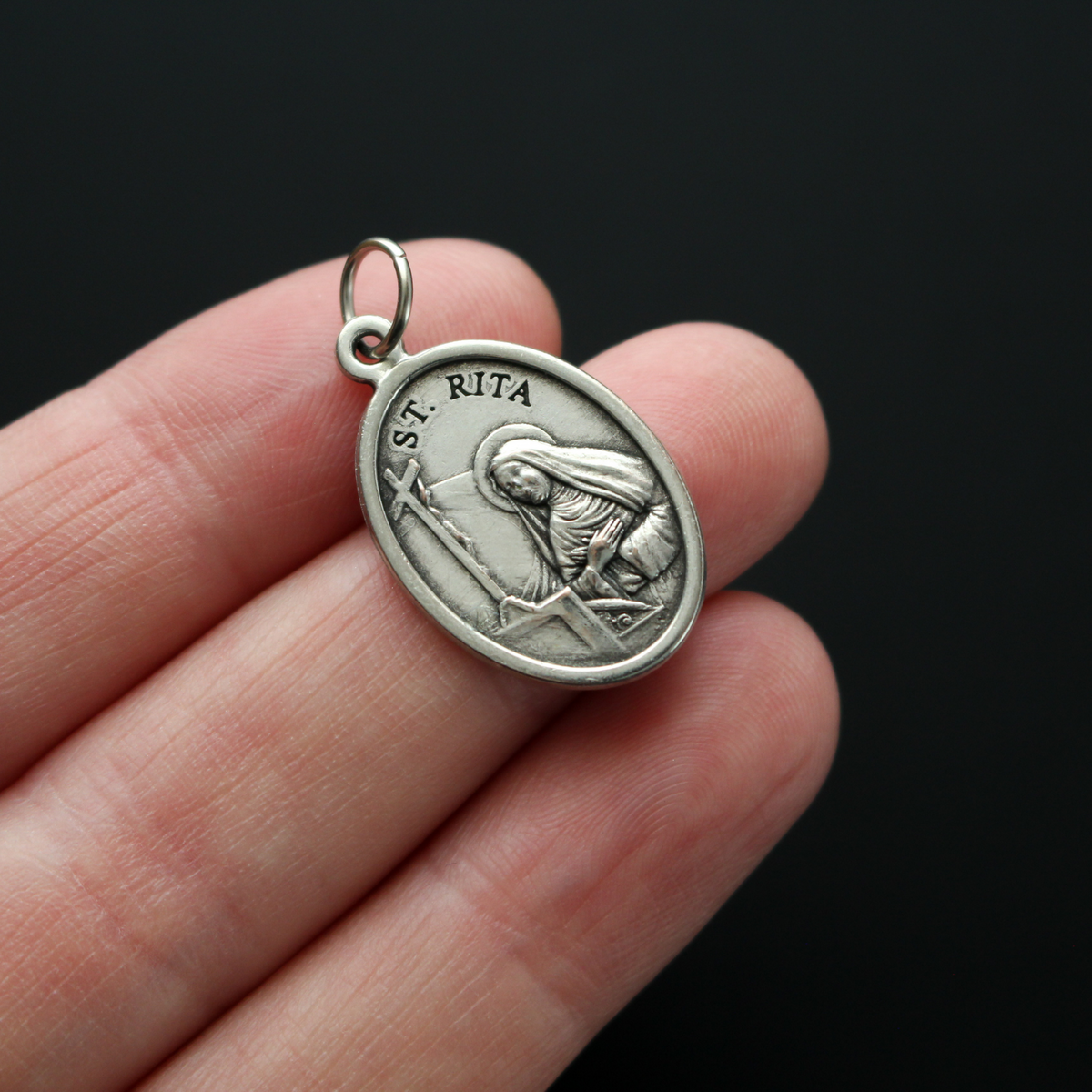 Saint Rita Rose Medal - Patron of the Impossible, Desperate Cases, Marital Problems