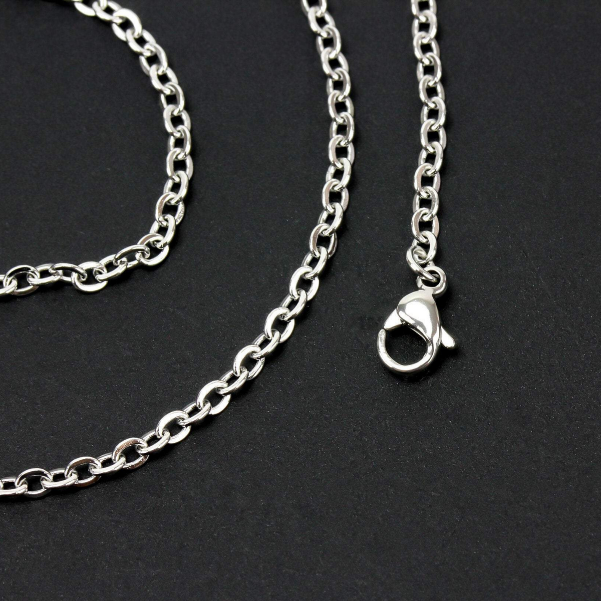 Stainless Steel Link Cable Chain Necklace 45cm long