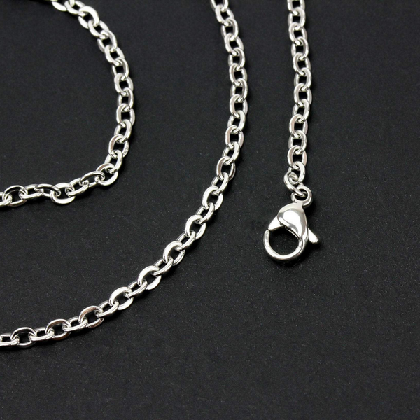 Stainless Steel Link Cable Chain Necklace 45cm long