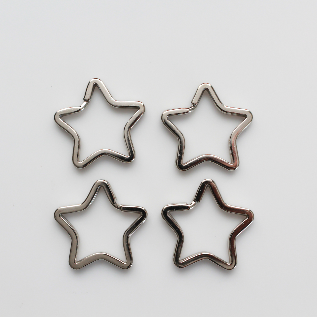 Star shaped split key ring