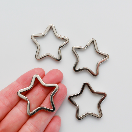 Star shaped split key ring