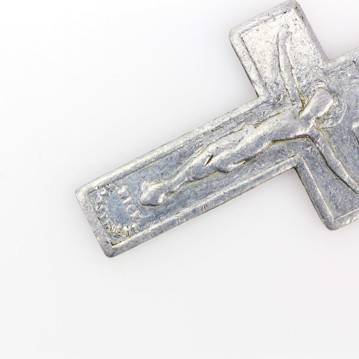Vintage Silver Crucifix Cross Pendant - Maastricht Pilgrimage of the Relics