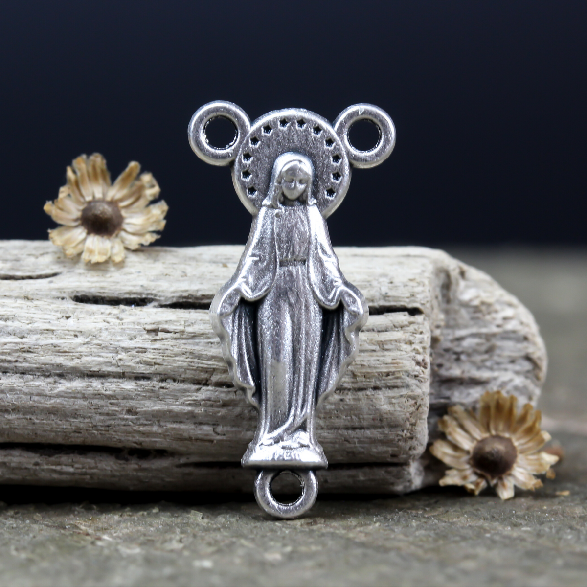 Blessed Virgin Mary Rosary Centerpiece