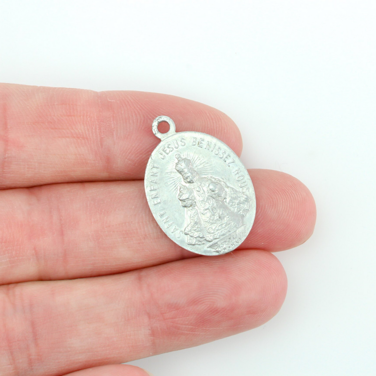 Vintage French Infant Jesus of Prague Medal
