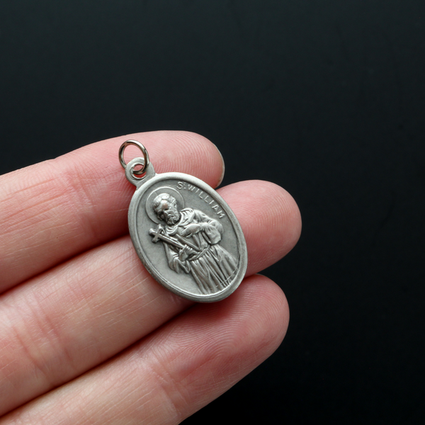 Saint William of Perth Medal - Patron of Adopted Children - Made in Italy